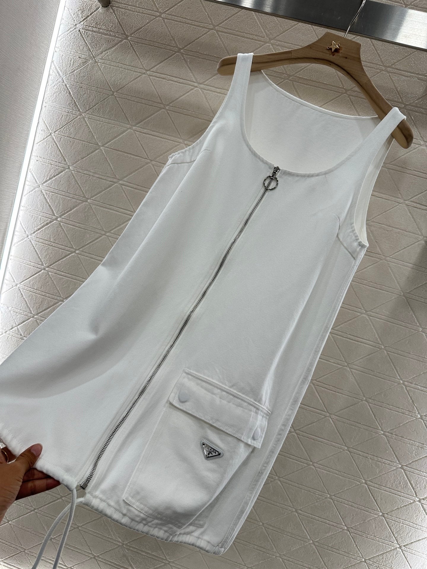 PRADA DENIM POCKET BLAZER DRESS 276616