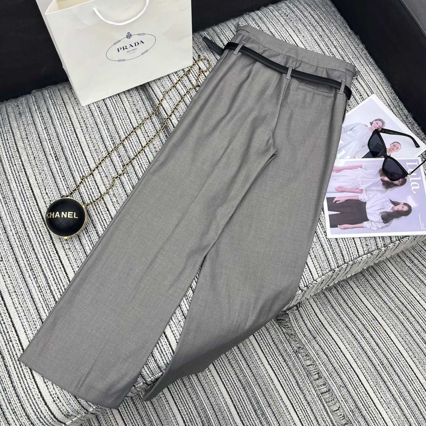 PRADA 25S STRAIGHT-LEG DRESS PANTS 347