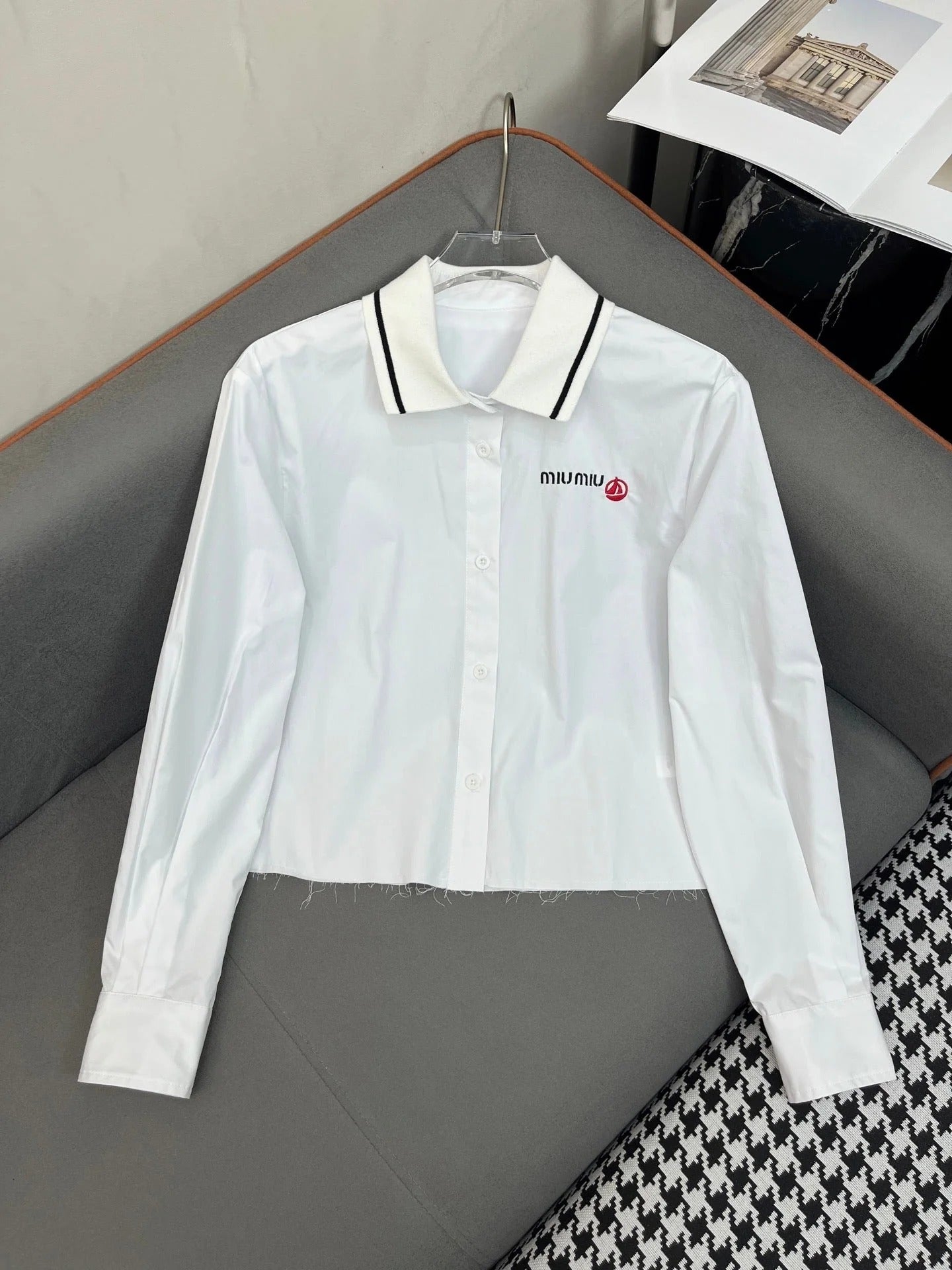 MIUMIU LONG-SLEEVE SHIRT 214505