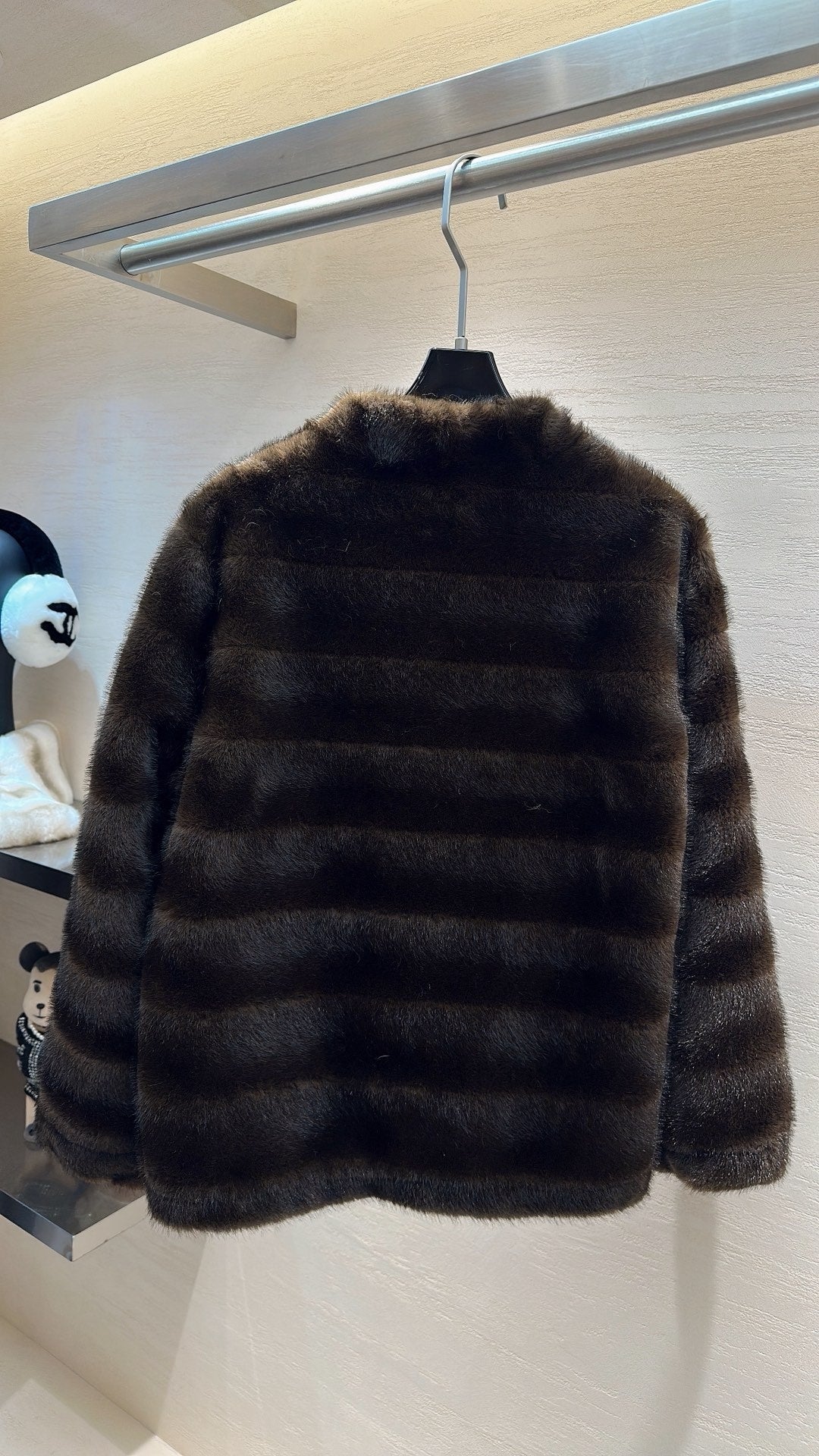 CHANEL 25S ARTIFICIAL FUR COAT 496