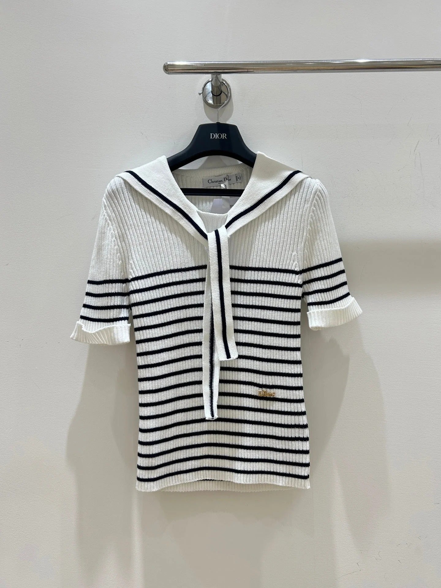 Dior 2026 Short-Sleeved Shirts Bow Detail Tencel 479348