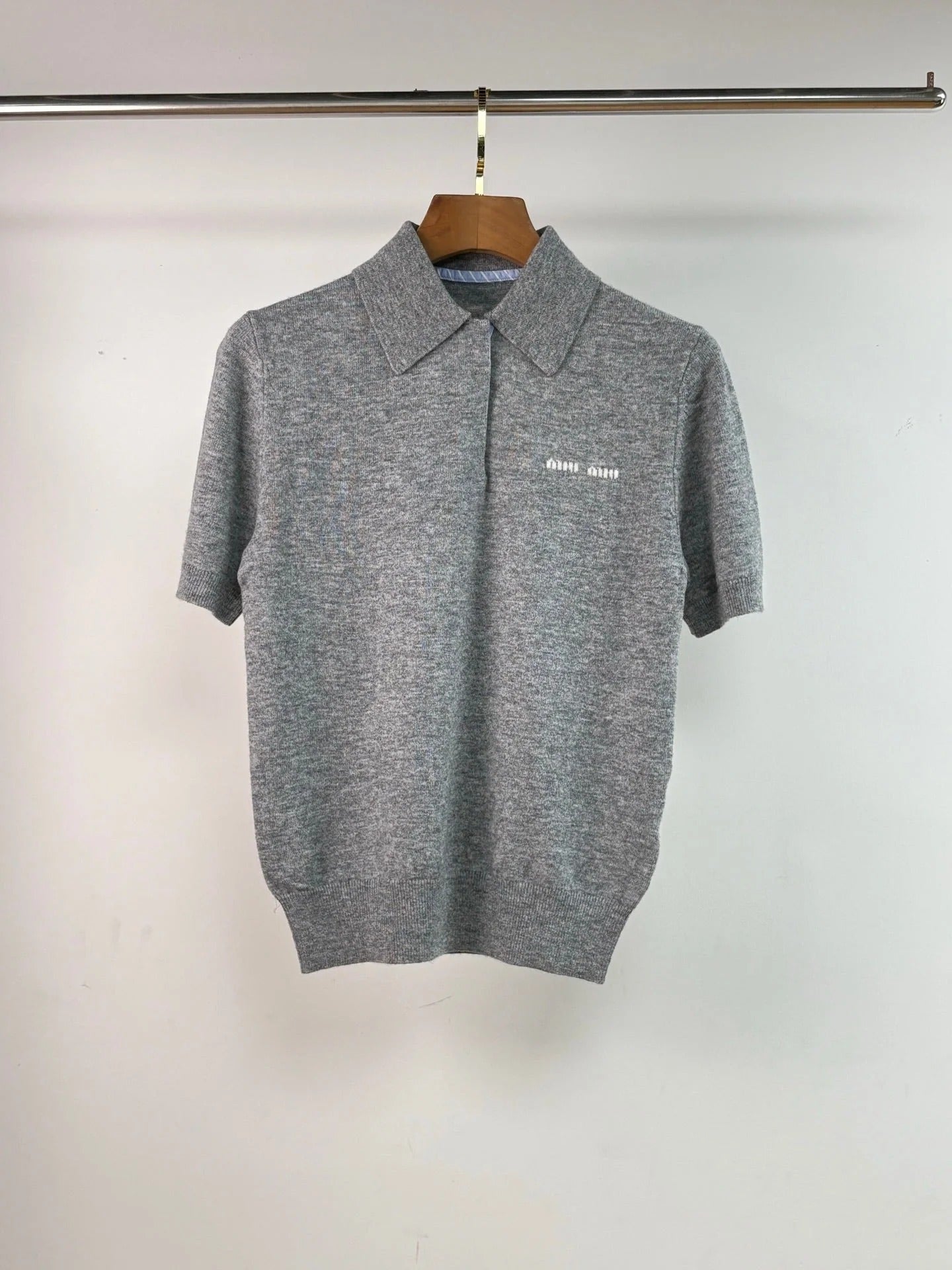 MIUMIU KNITTED POLO SHIRT STYLE 308