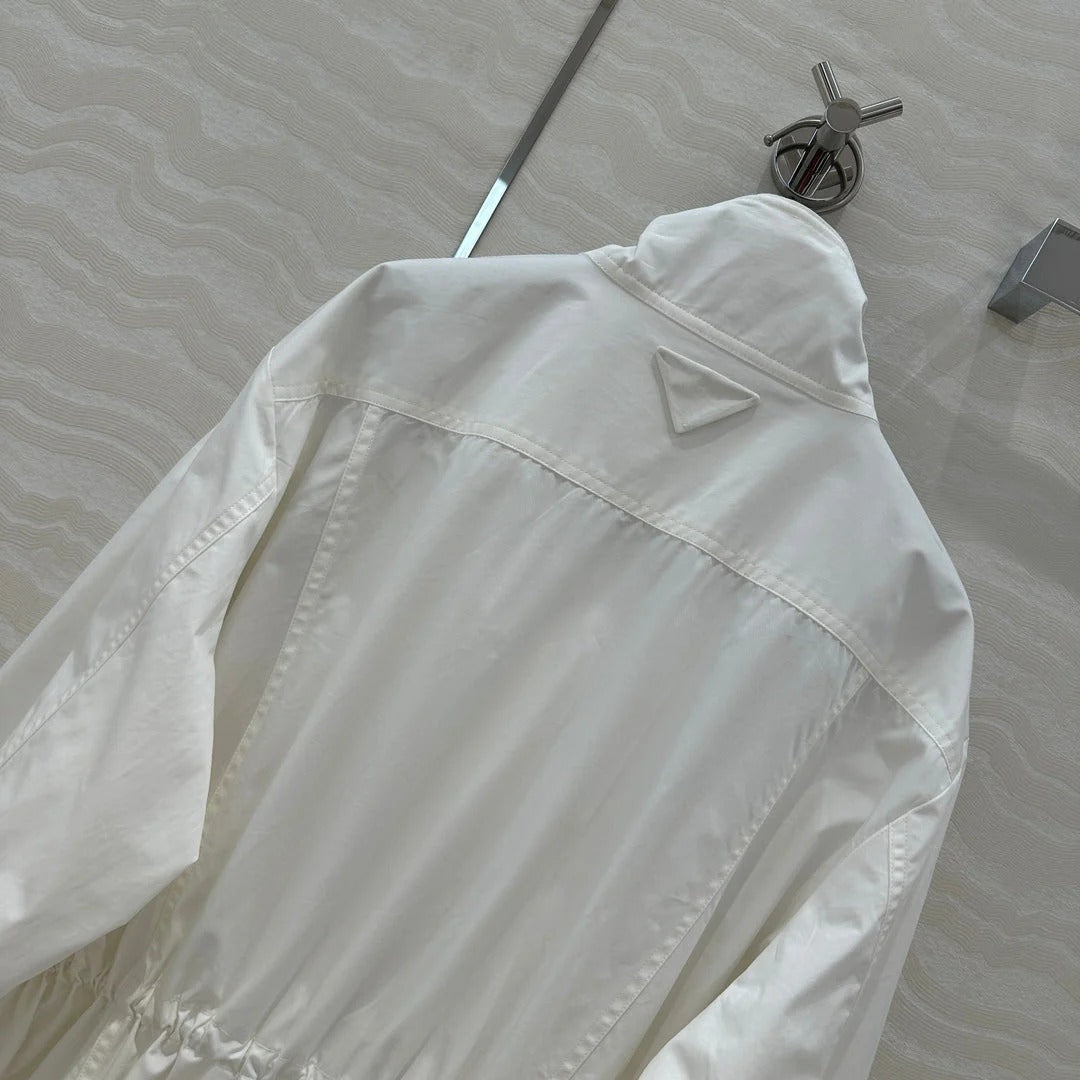 PRADA WINDBREAKER JACKET WITH TRIANGULAR POCKETS 276314