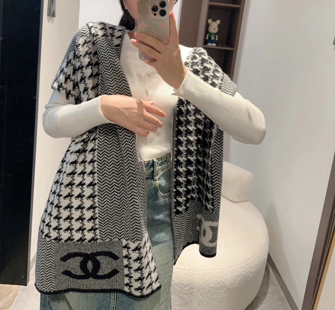 CHANEL 25S SCARF 190 CM IN CASHMERE 942958