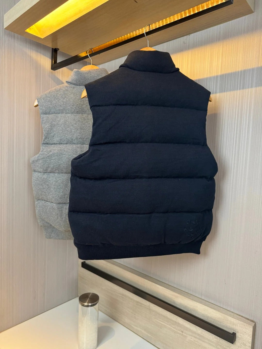MONCLER 25S DOWN VEST IN GRAY