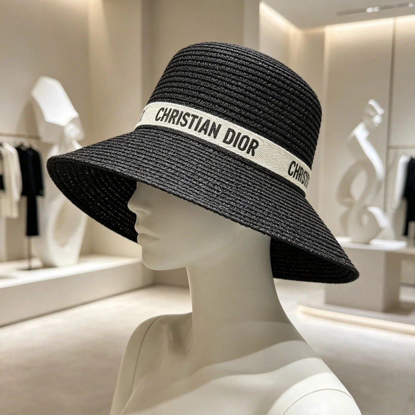 Dior Wide Brim Straw Hat 280801