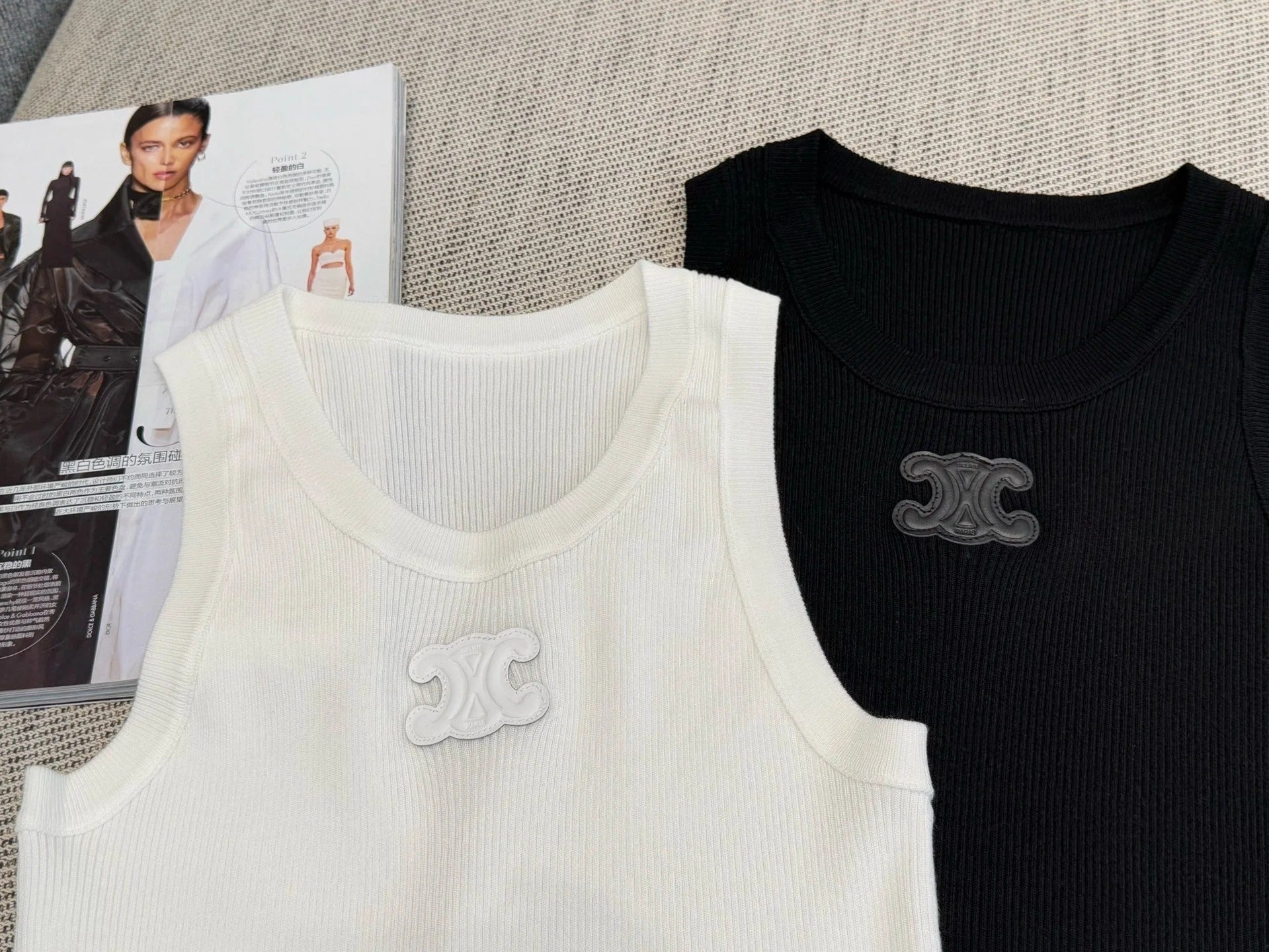 Celine Tank Top Tencel Fabric 232711