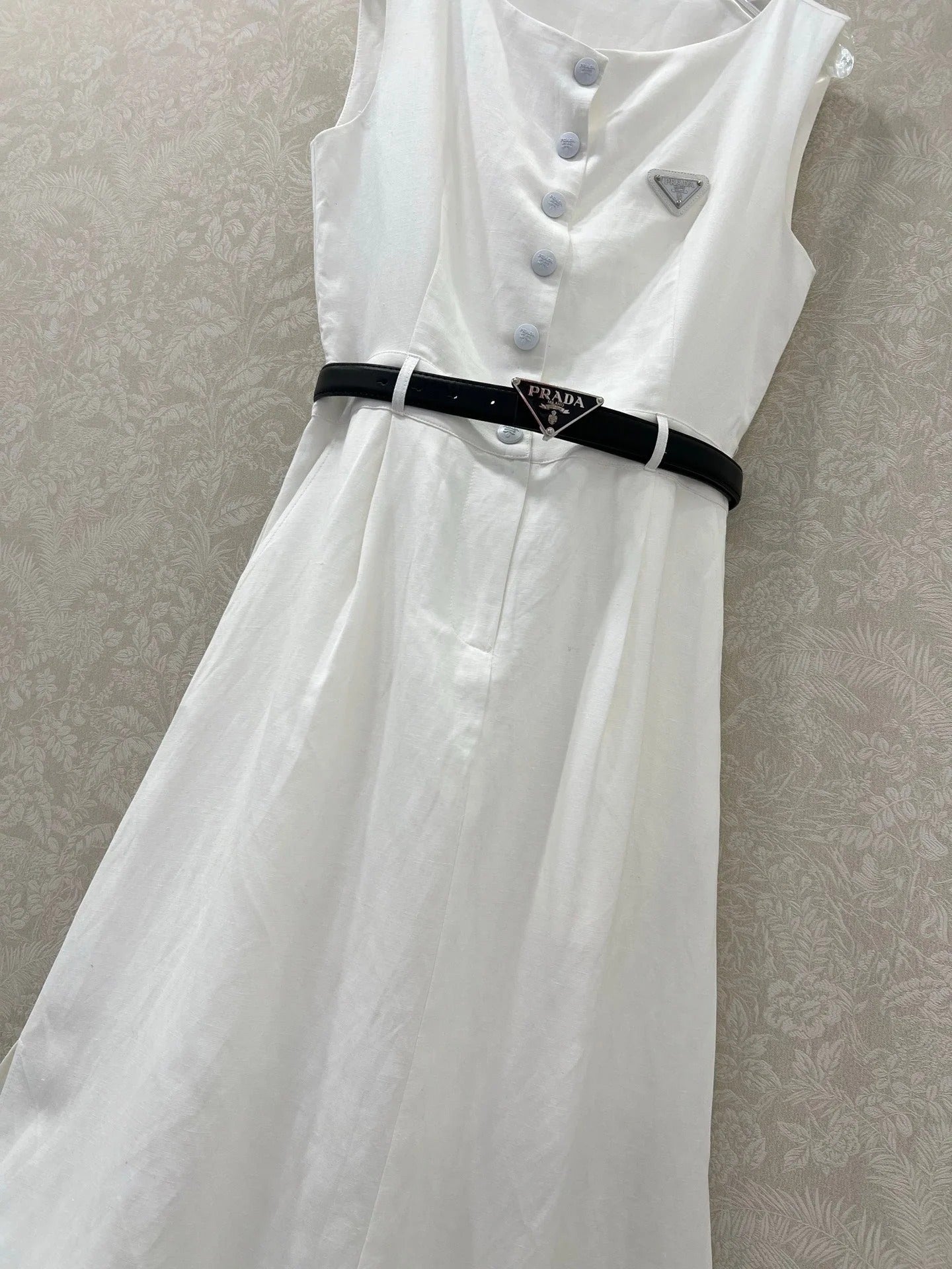 PRADA LONG DRESS WITH ELASTIC WAISTBAND 275252