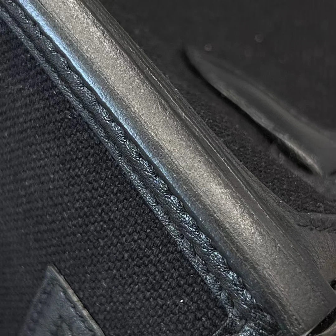 HM Birkin Cargo 35cm Black Sesame Swift and Canvas Silver Hardware