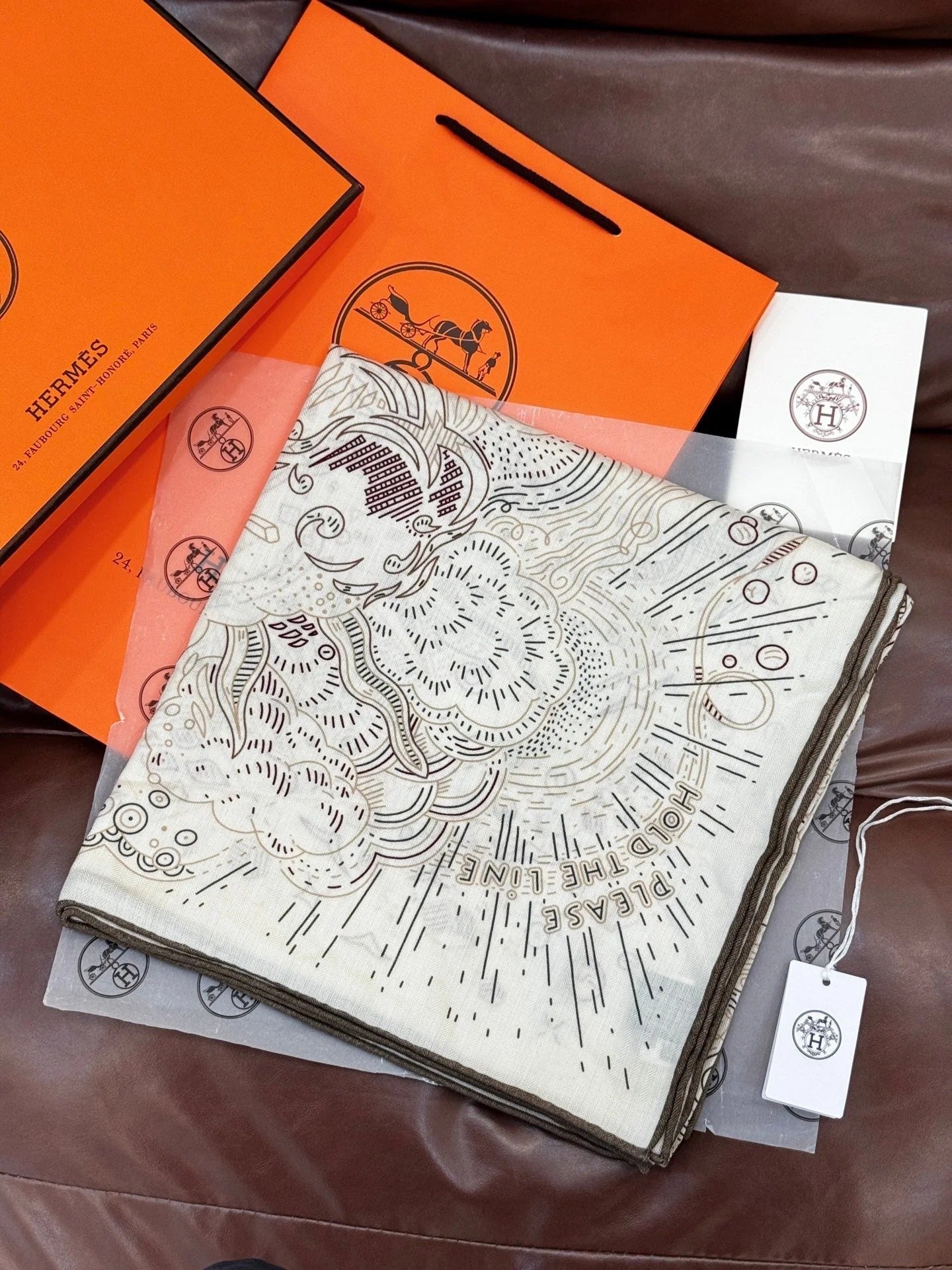 HERMES 25S SCARF 135 IN SILK 854788