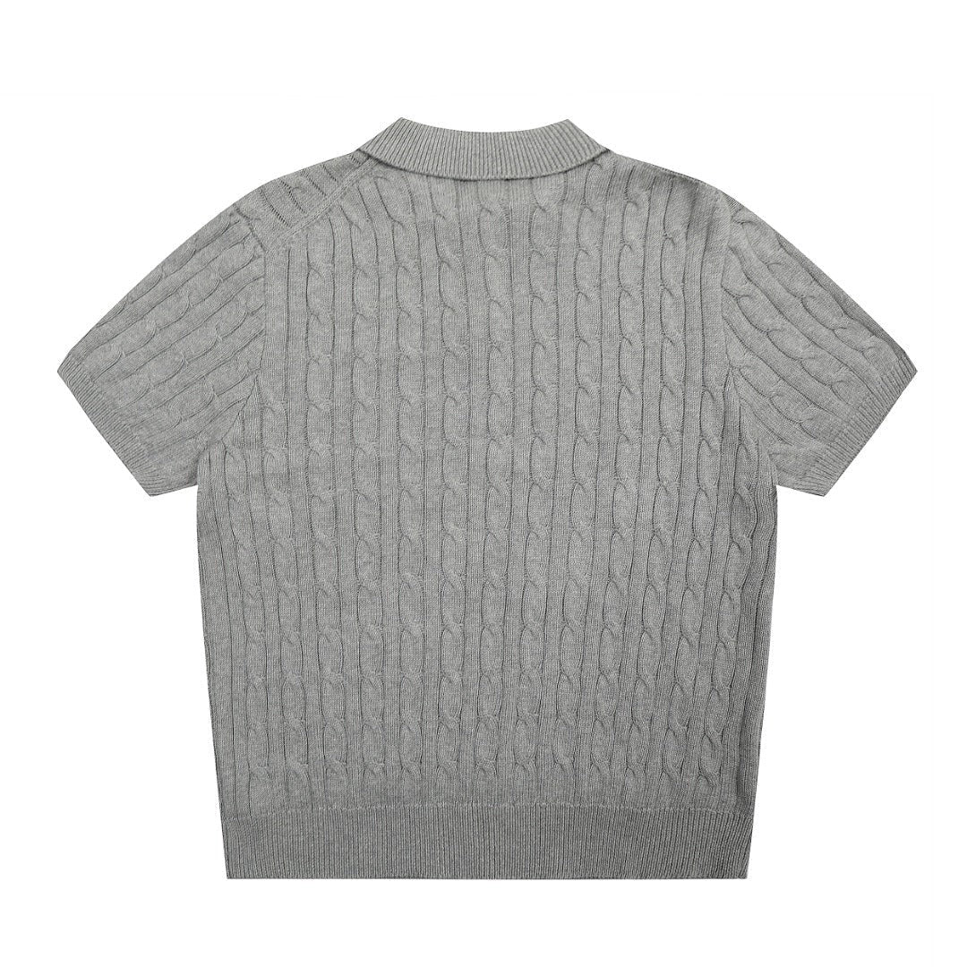 RALPH LAUREN SHORT-SLEEVE POLO KNIT SWEATER STYLE 435