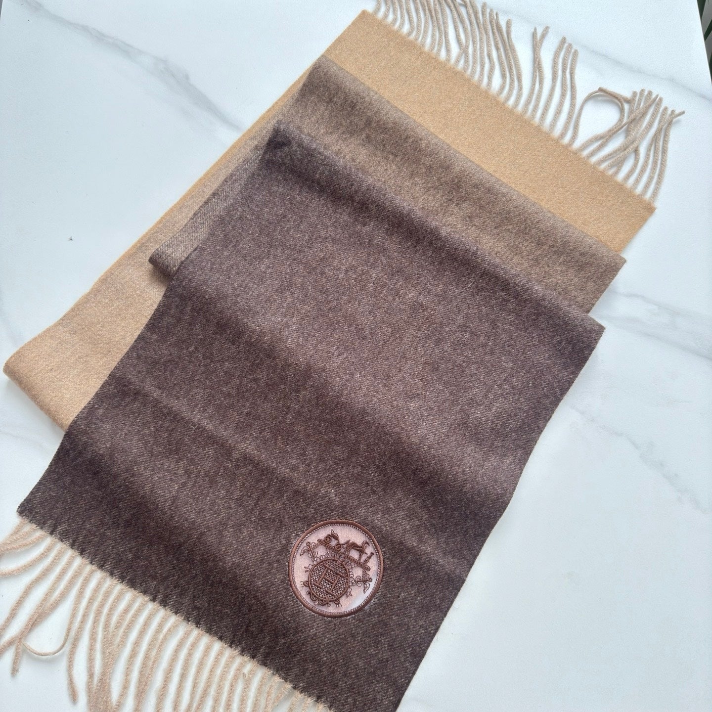 HERMES 25S SCARF 180 IN CASHMERE 854652