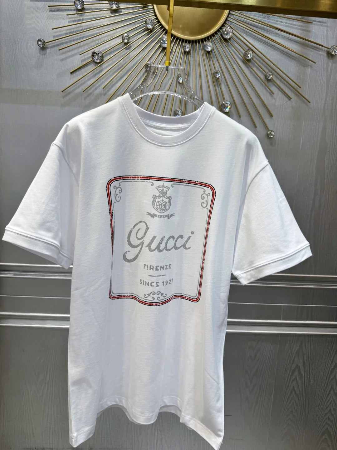 Gucci 2026 Short-sleeved Printed T-shirt White Cotton