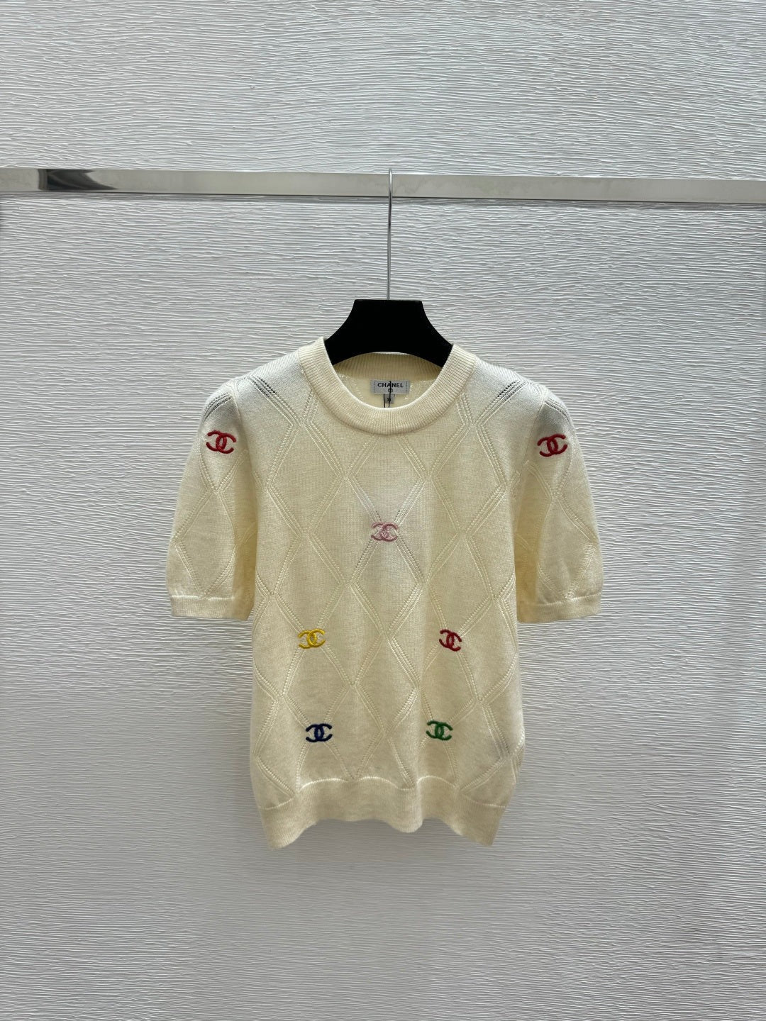 Chanel 2026 Round Neck Knitted Short Sleeve Wool 132741