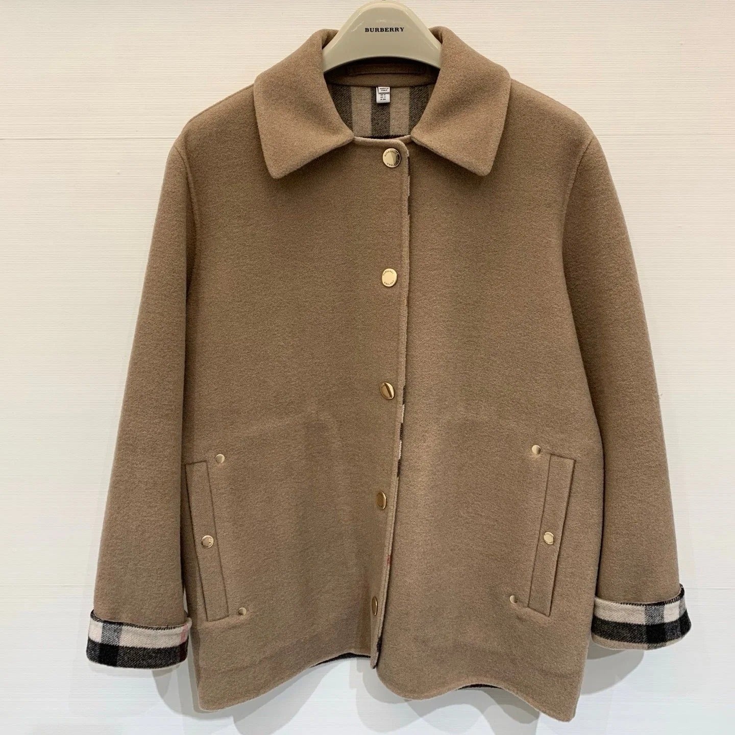 BURBERRY 25S REVERSIBLE KNITTED JACKET 093