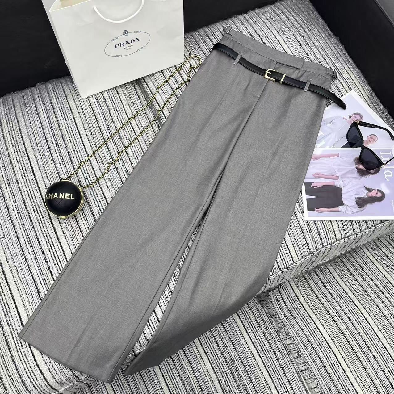 PRADA 25S STRAIGHT-LEG DRESS PANTS 347