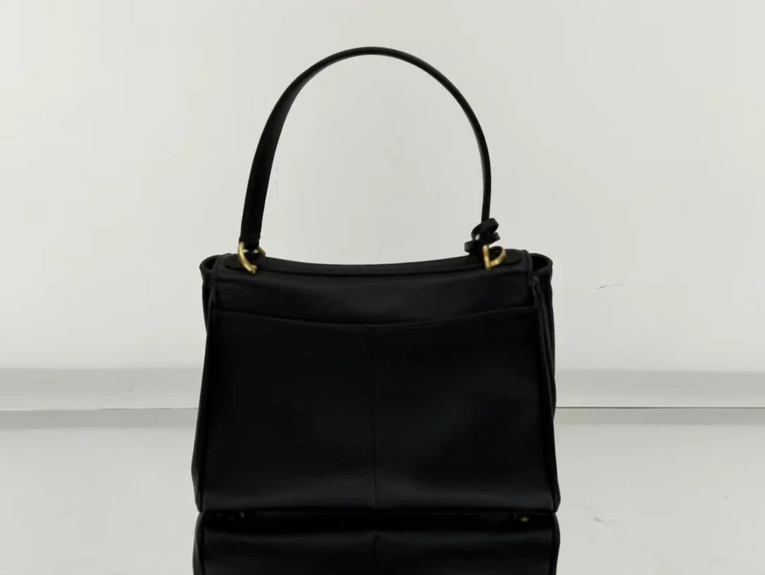 Balenciaga Small Rodeo Bag 29 Black Calfskin Gold Hardware