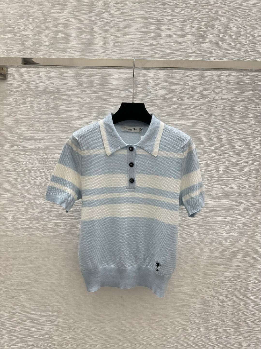 Dior 2026 Polo Shirt Yellow Black Blue Wool