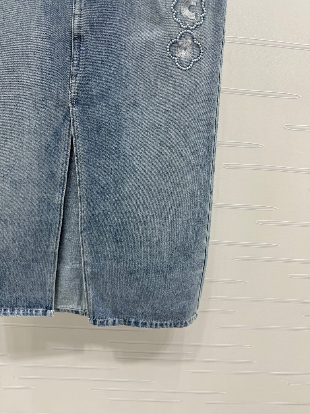 CHANEL LONG DENIM SKIRT