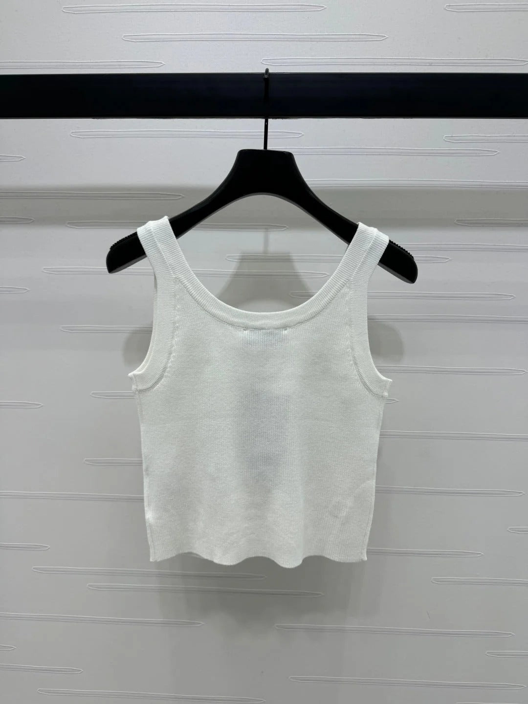 MIUMIU EMBELLISHED KNIT TOP 269491