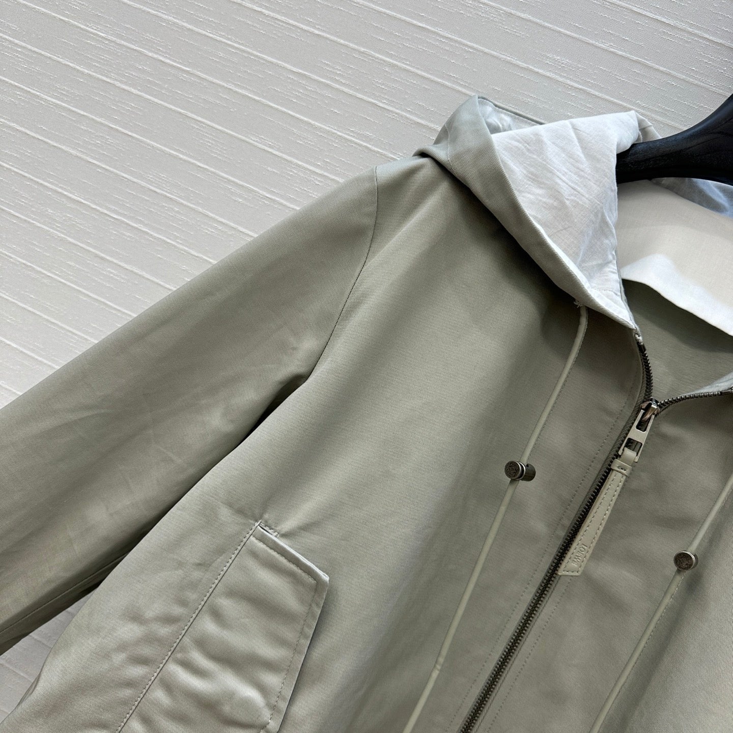LOEWE HOODED JACKET WITH EMBROIDERED LOGO 276080