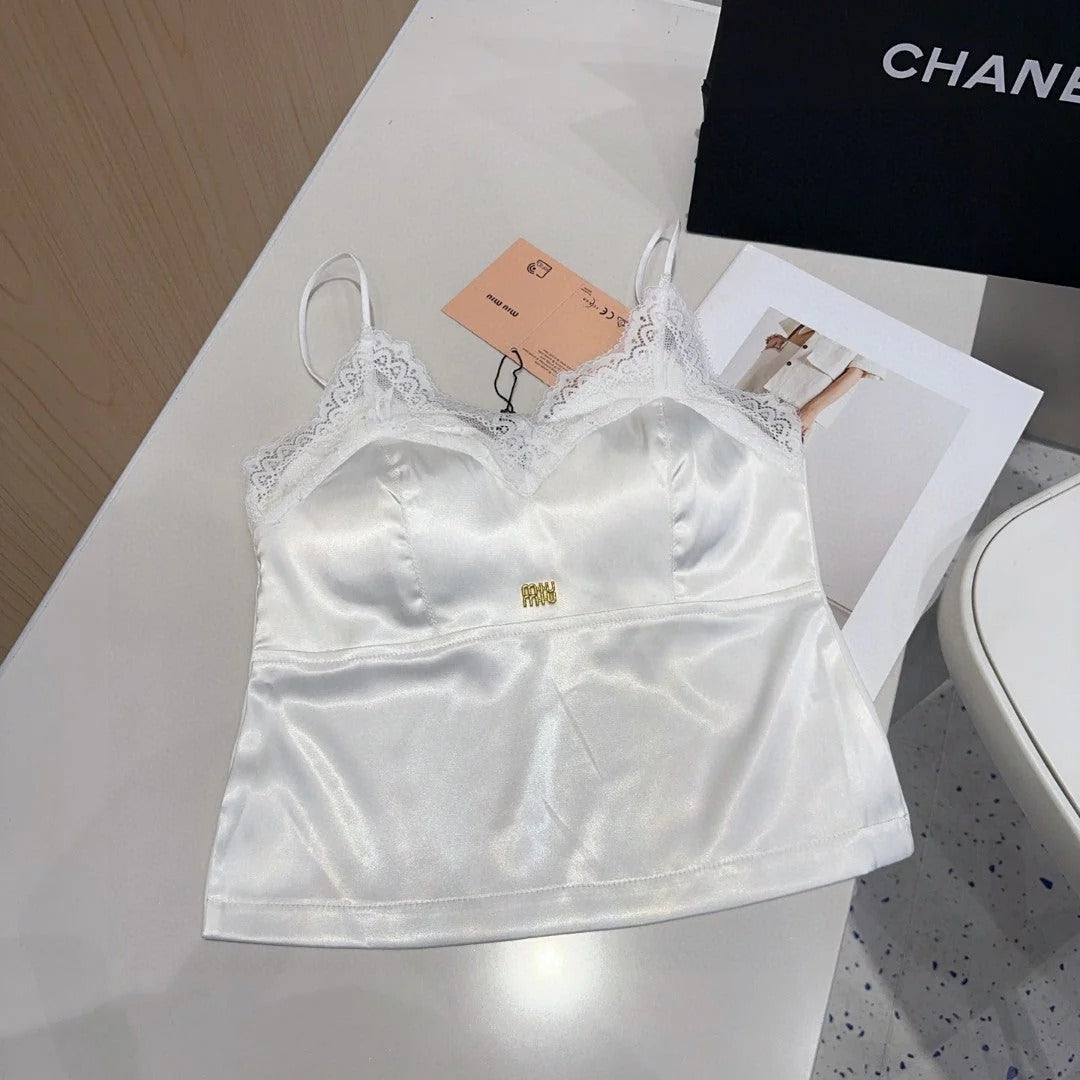CAMISOLE 625971 IN WHITE SILK