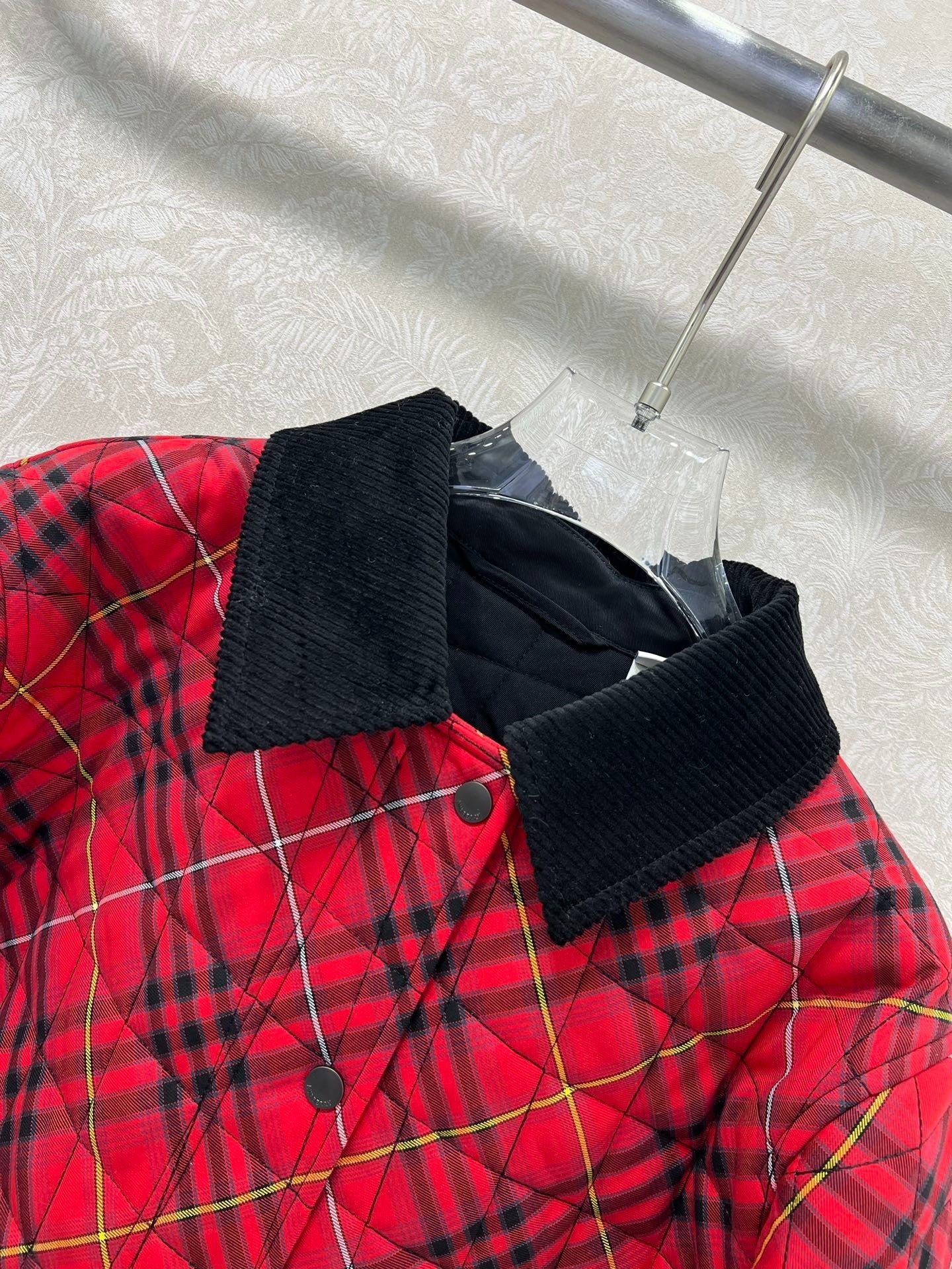 BURBERRY 25S COTTON PLAID JACKET 130