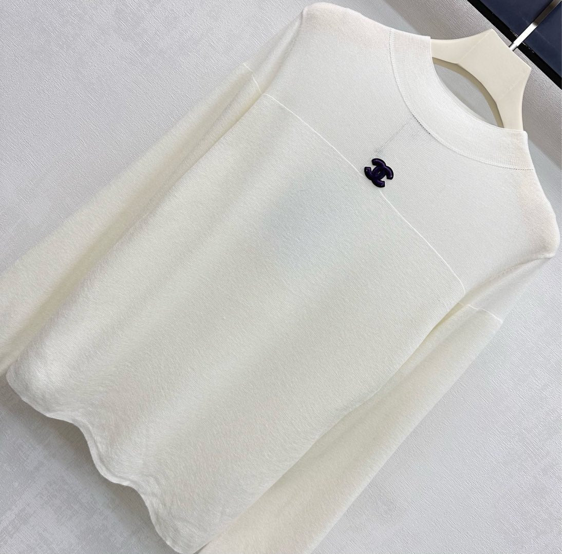 CHANEL 25S LIGHTWEIGHT KNIT SWEATER 607