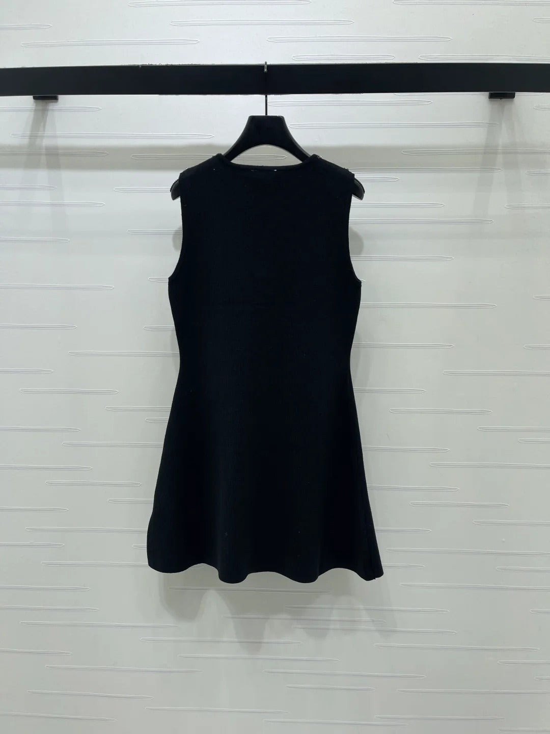 Chanel 2026 Vest Dress Black Wool Acrylic 136376