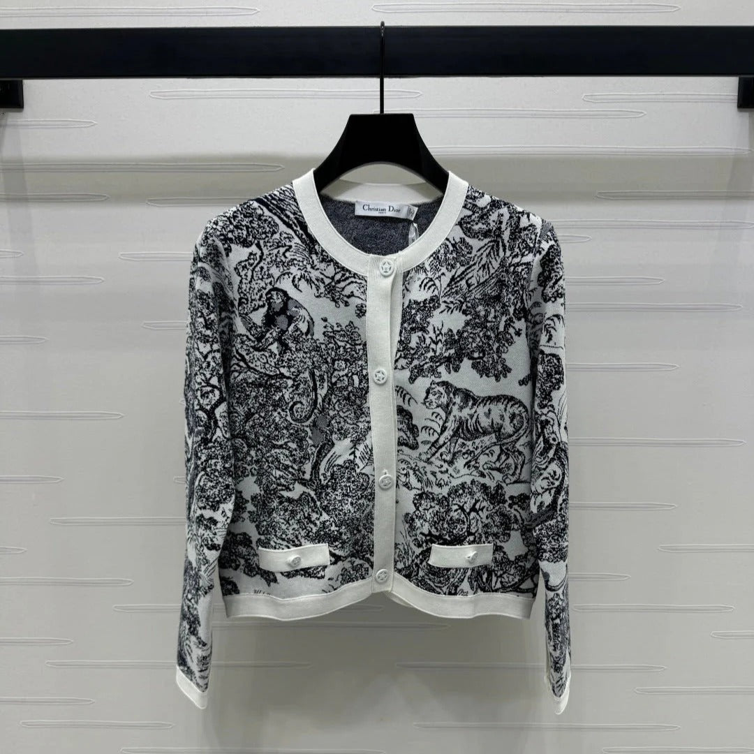 DIOR JACQUARD KNIT CARDIGAN 274879