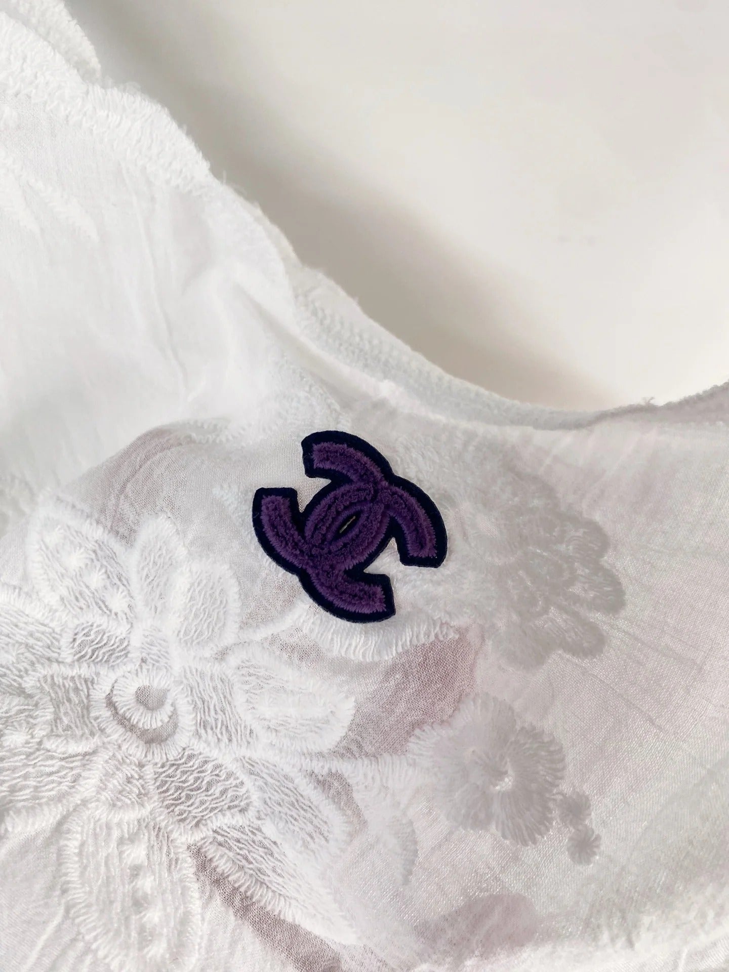 Chanel 2026 Flower Camisole White Cotton Nylon