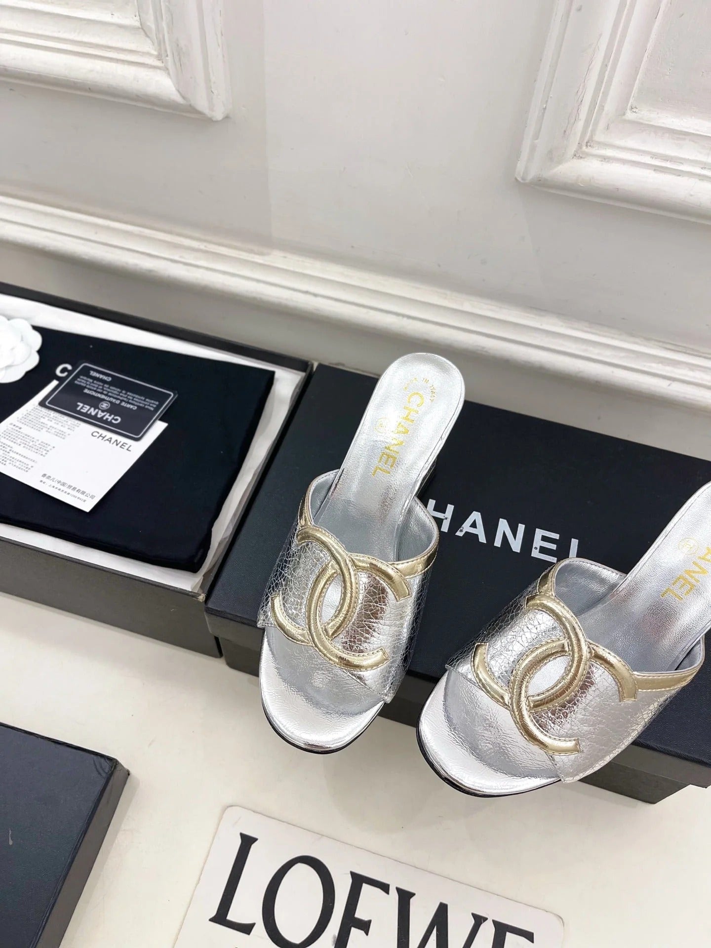 Chanel 2026 Chunky Heel Sandals Sheepskin 831299