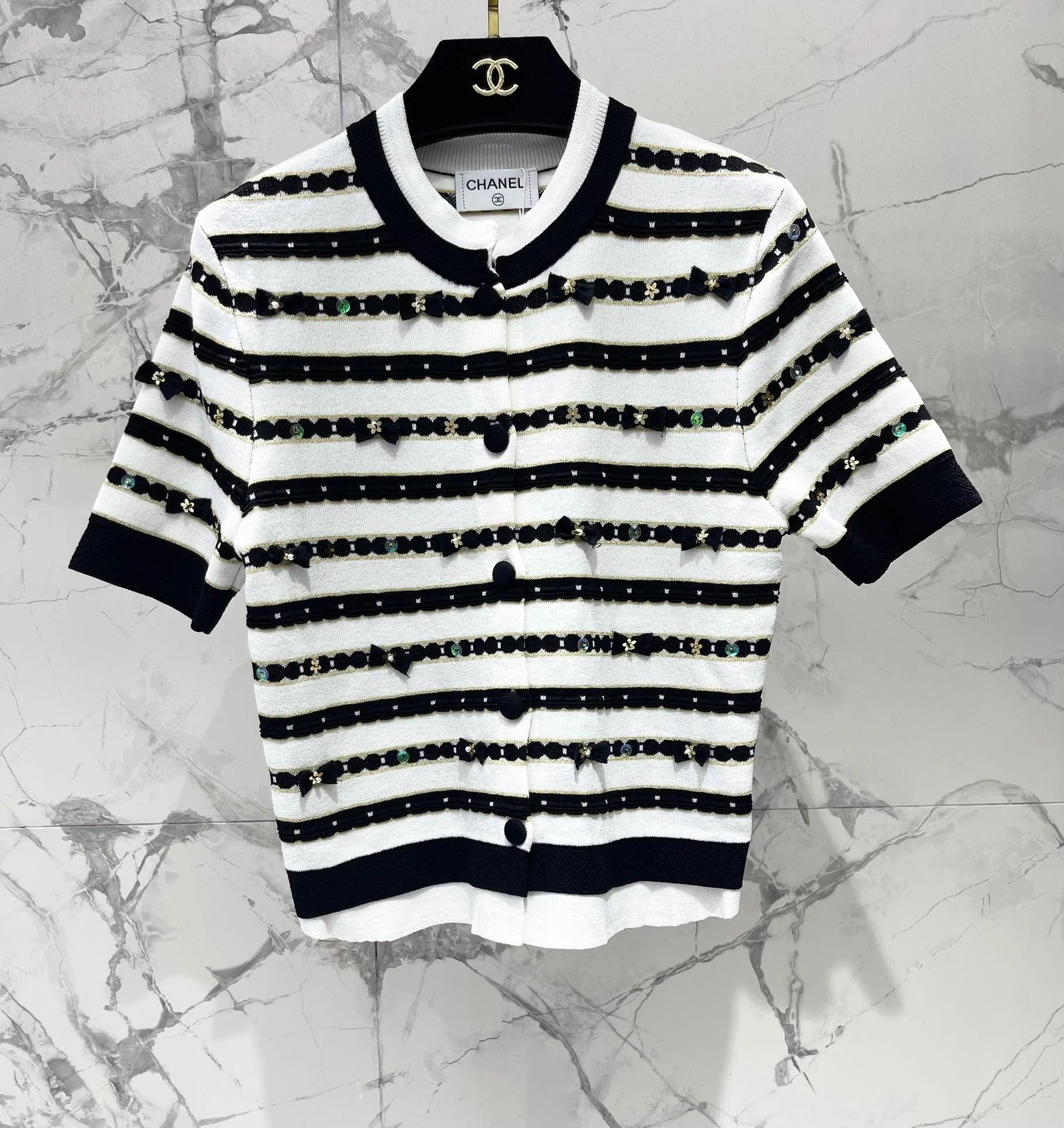 CHANEL 25S SHORT-SLEEVE CARDIGAN STYLE 106