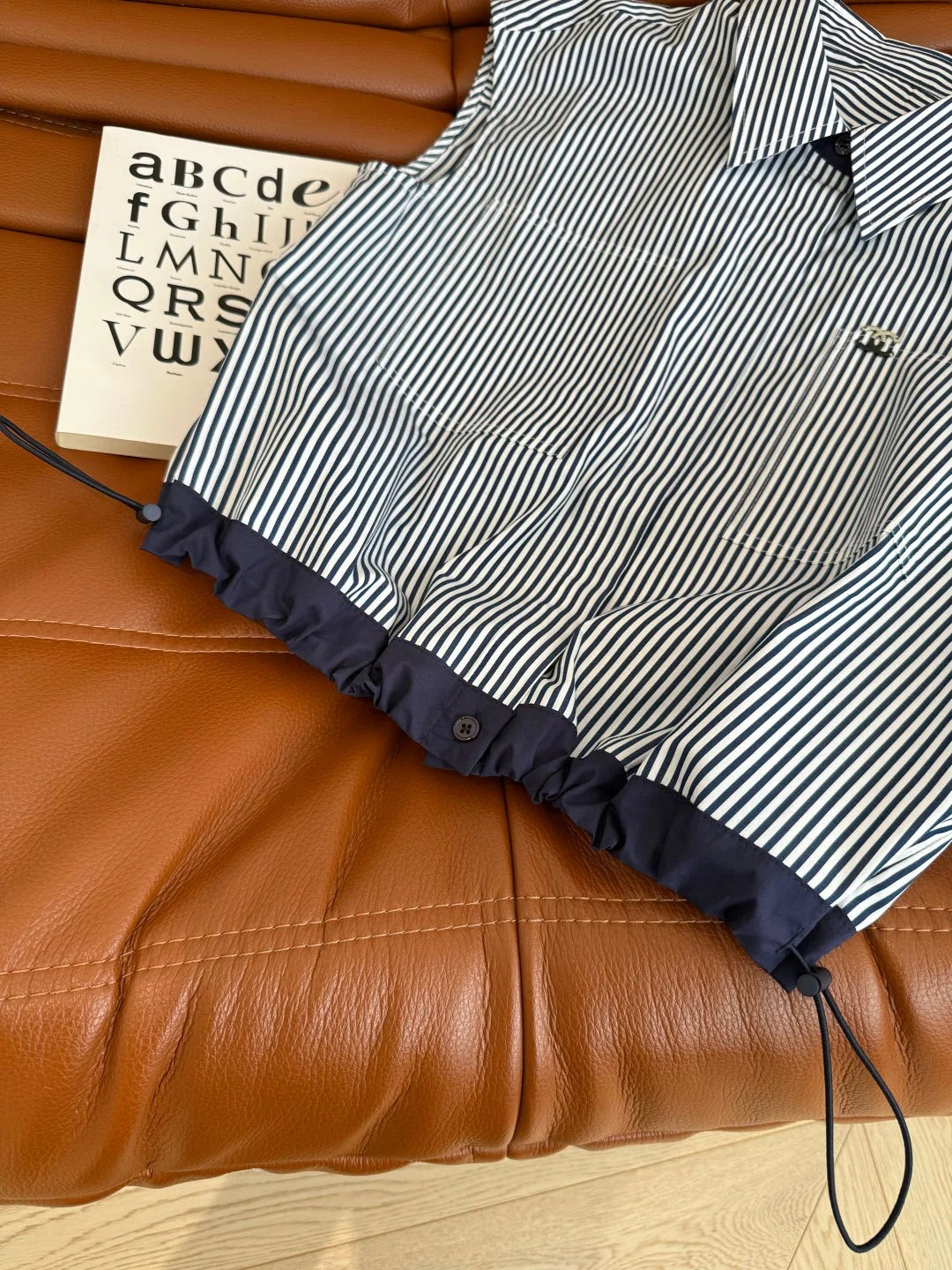 CC STRIPED SHIRT WITH METAL DETAILING 265778