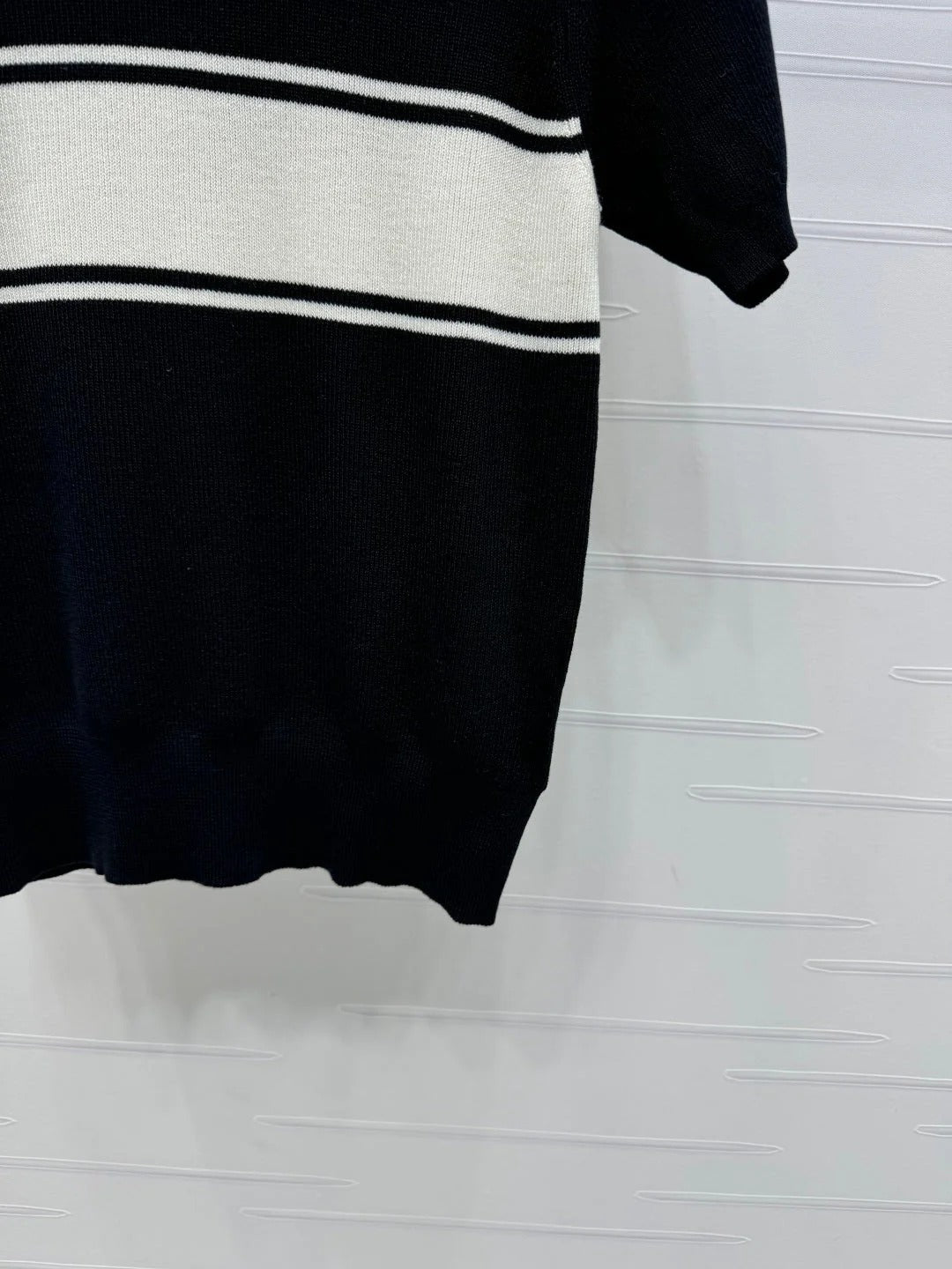 PRADA SHORT-SLEEVE CREW NECK SWEATER 269413