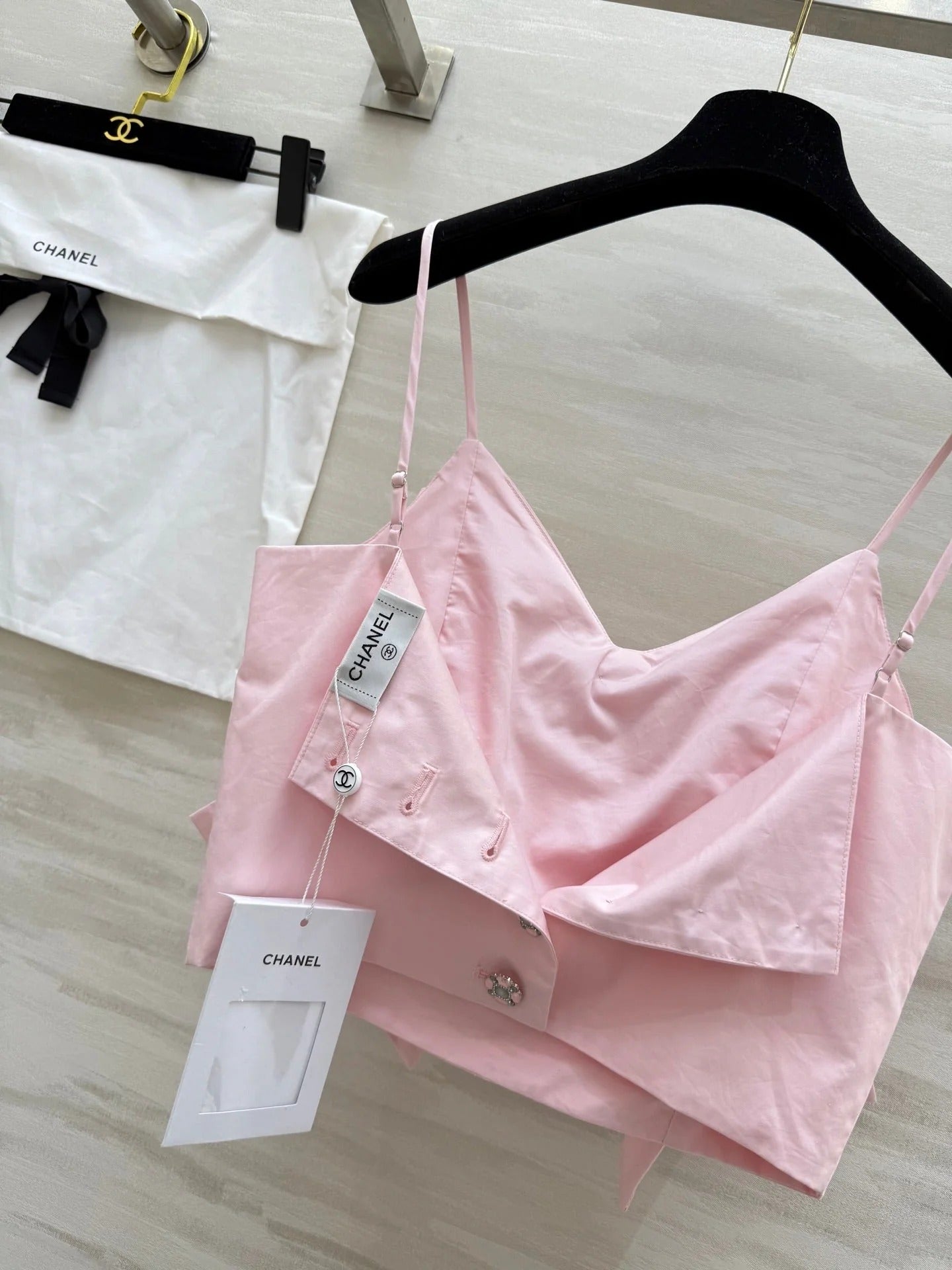 CHANEL 25S SPAGHETTI STRAP TOP STYLE 245