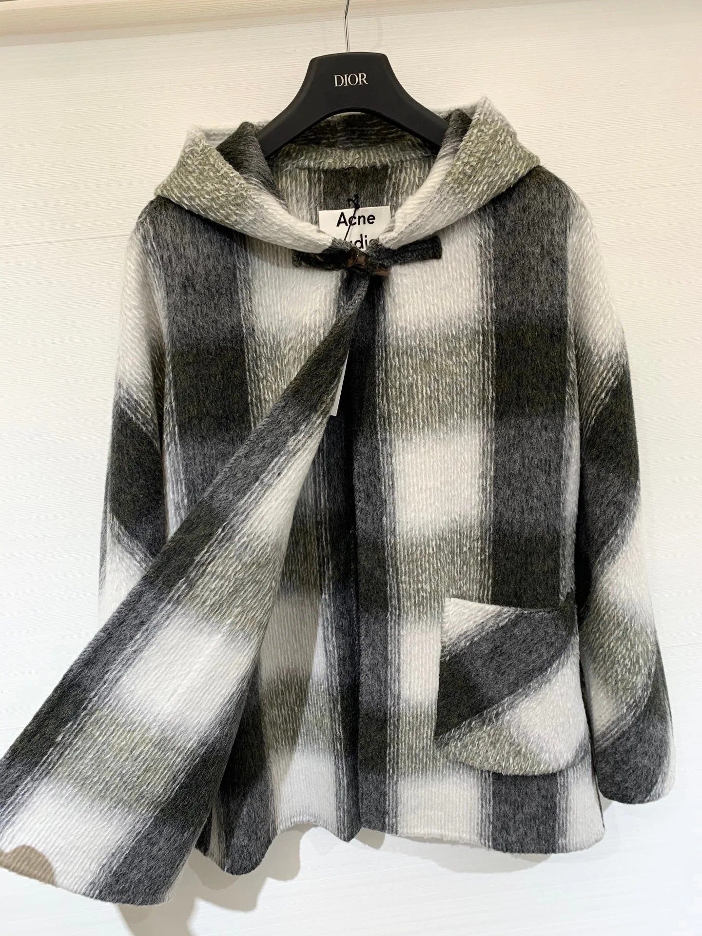 DIOR 25S DOUBLE-FACED WOOL COAT STYLE 292