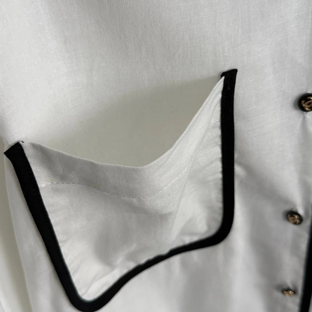 CHANEL 25S LONG-SLEEVE SHIRT STYLE 126