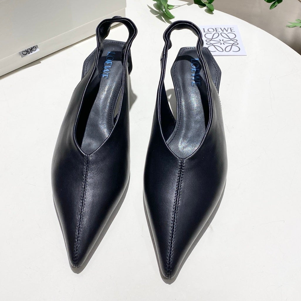Loewe 2026 Origami Cubic Slingback 45mm Leather 144022