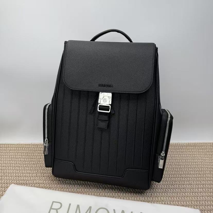 Rimowa 26FW Never Still Large Backpack 44cm Black Cowhide