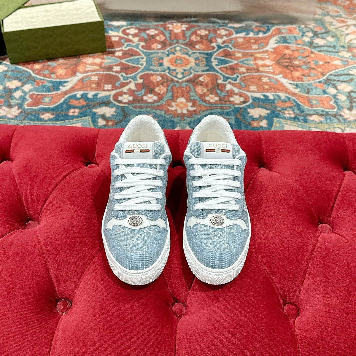 GG 26s Screener Sneaker Light Blue Denim
