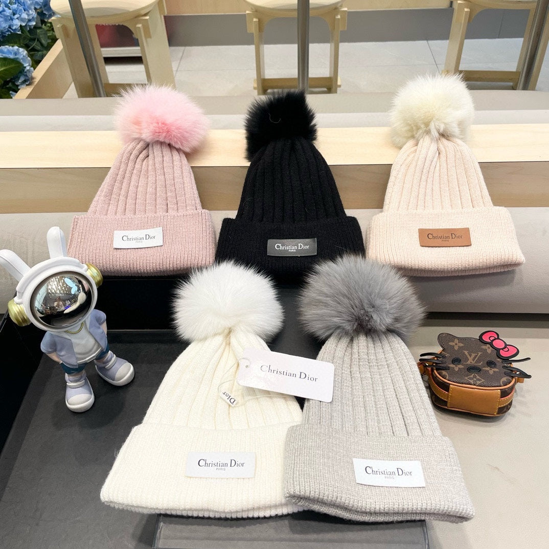 CD 26FW Knit Beanie Hat Wool Blend 563708