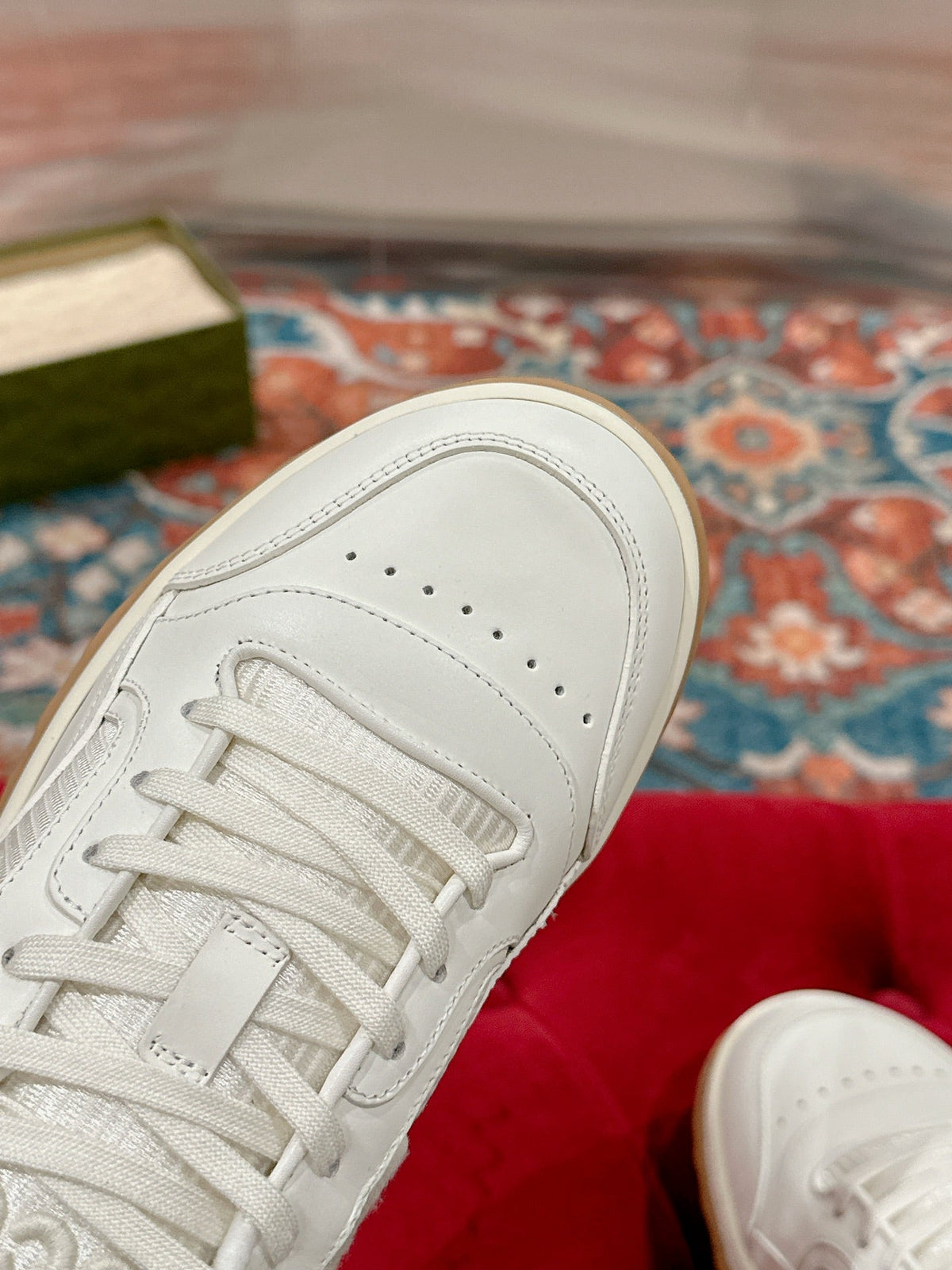 GG 26s Sneakers White Calfskin With Logo