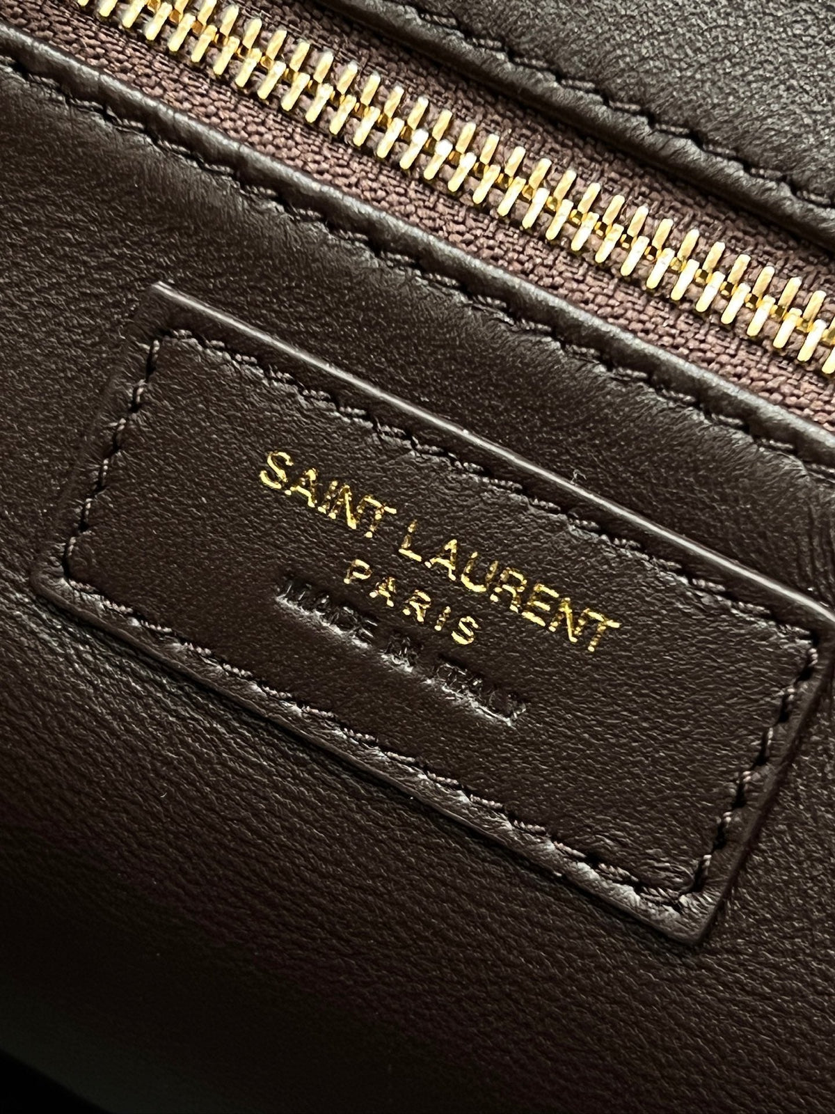 YSL 2026 Leopard Print Icare Tote Bag 46cm Horsehair Leather