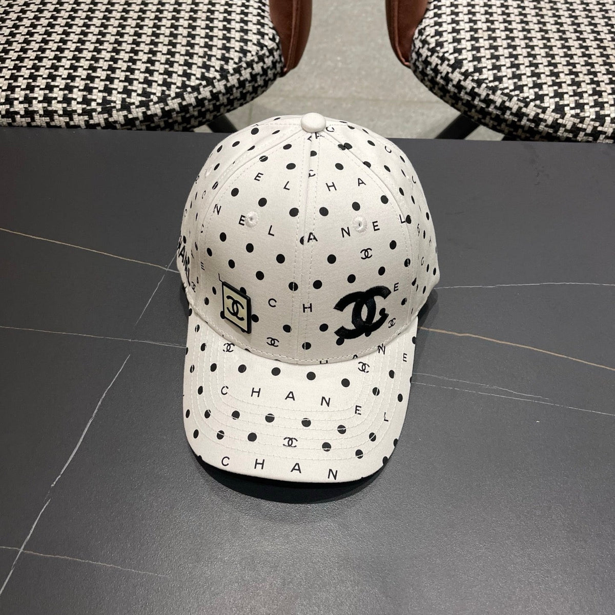 Chanel 2026 Polka Dot Baseball Cap 566030