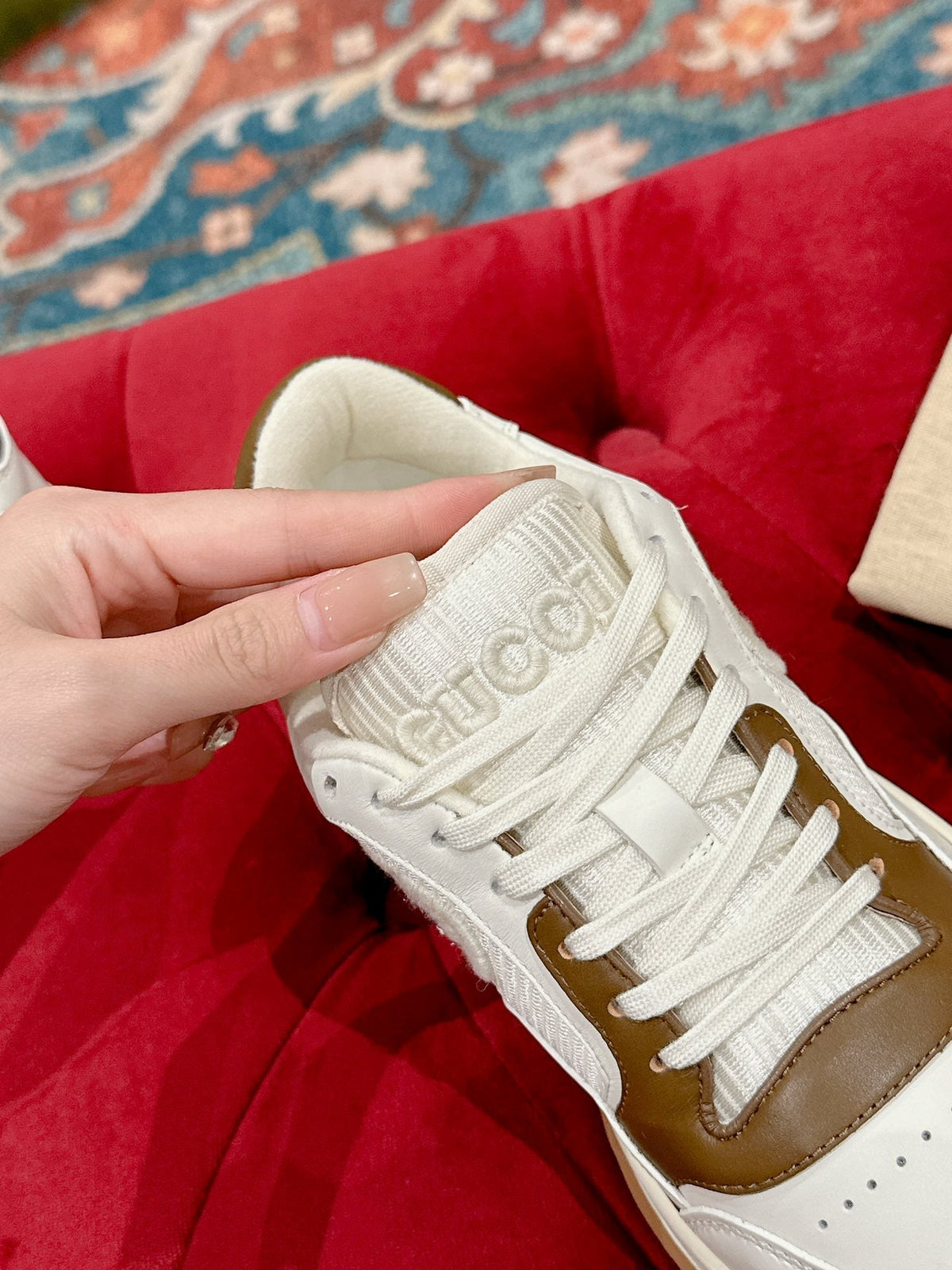 GG 26s Sneakers White Mix Brown Calfskin