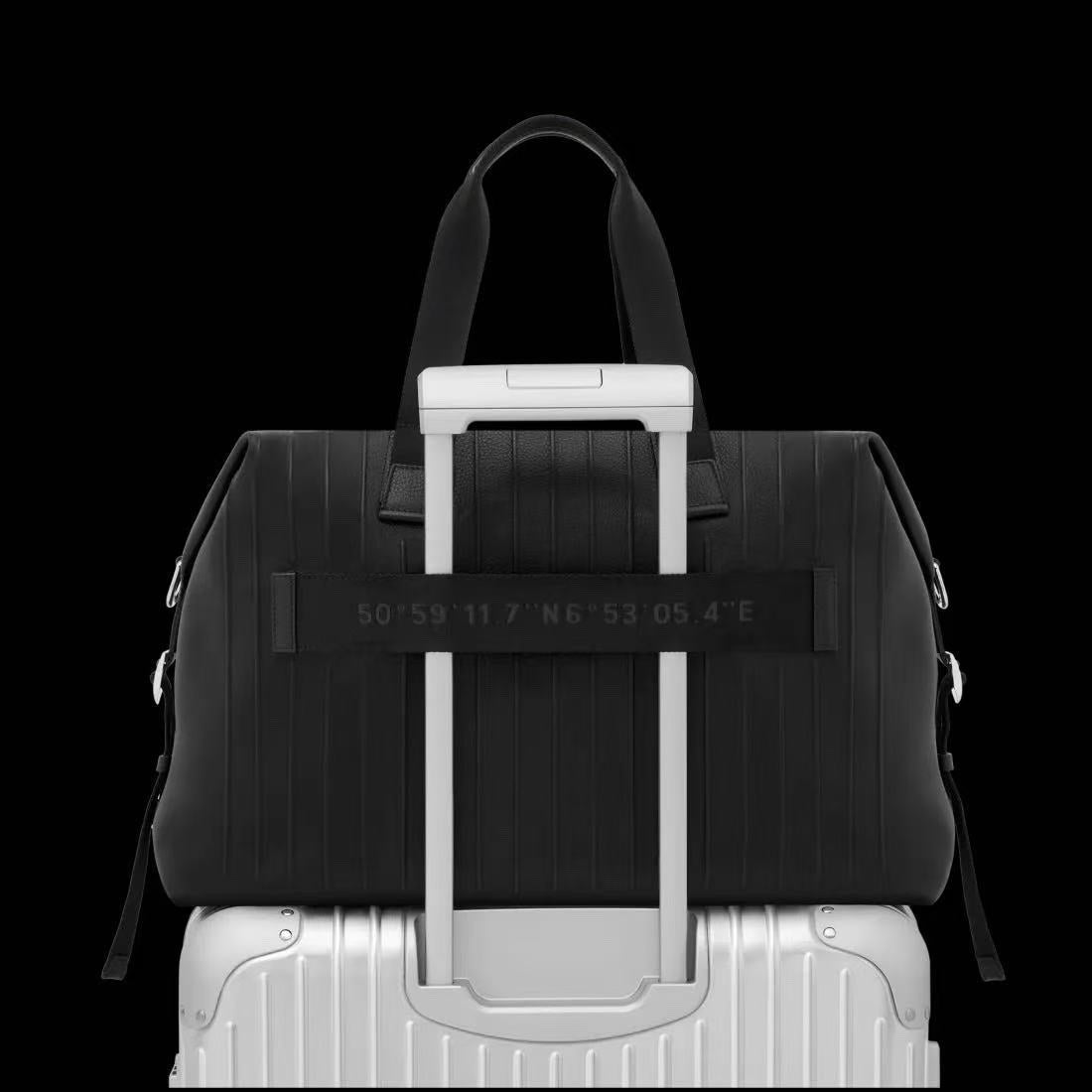 Rimowa 26FW Never Still Large Duffle Bag 50cm Black Cowhide