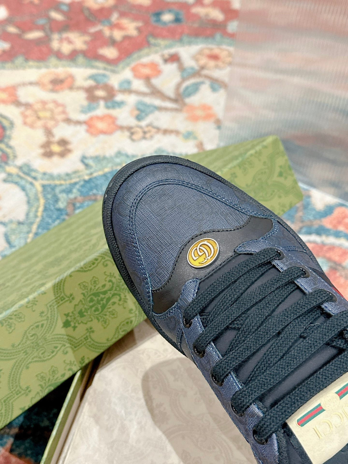 GG 26s Screener Sneaker Navy Blue Canvas