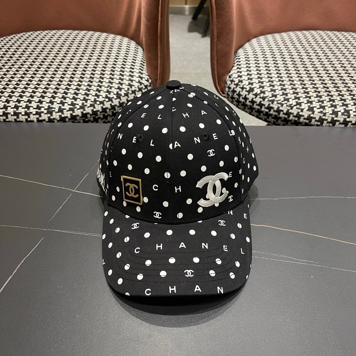 Chanel 2026 Polka Dot Baseball Cap 566030