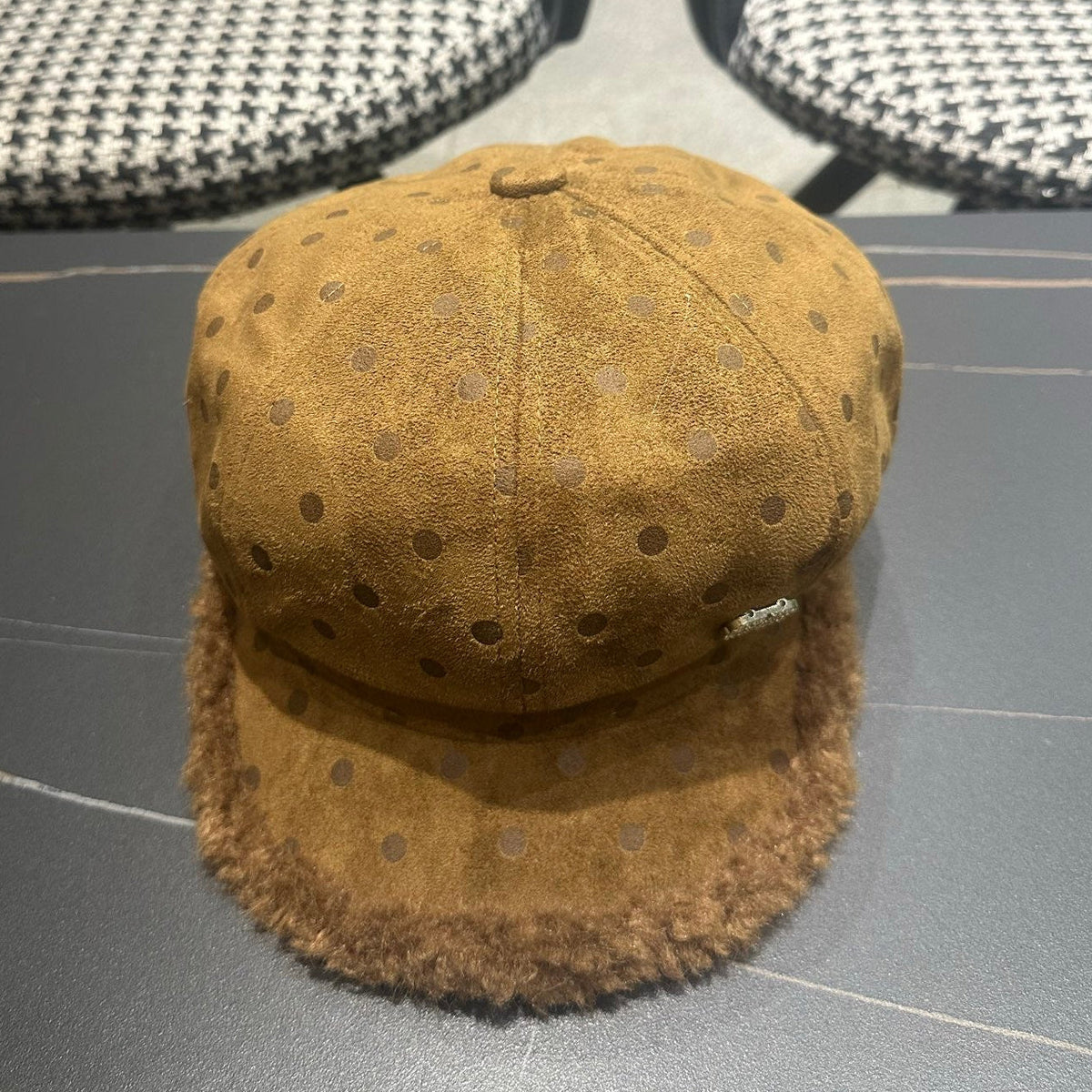 Burberry 2026 Newsboy Cap Hat Suede 550266